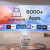 Projektor Led 420 Ansi 4K 130" Android 14 Smart Tv Wifi Náhled obrázku produktu 8