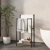 Portasciugamani Relaxdays con ripiano, A x L x P: 81,5 x 42 Anteprima dell’immagine prodotto 2