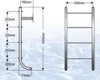 Einbauleiter Trendline Exclusiv | 4-stufig | V2A Edelstahl Produktbild-Vorschau 2