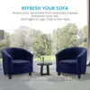 Solidchoice - Fauteuil club en velours, housse avec Voir les images du produit 3