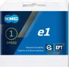 The image shows the packaging for a KMC e1 EPT chain. Produktbild-Vorschau