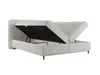 Lit Boxspring 160x200 MADRYT Bouclé Cappuccino avec Voir les images du produit 5