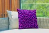 MuchoWow® Outdoor Kissen - Pantherdruck - Lila - Rosa - Produktbild-Vorschau 3