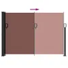 vidaXL Tenda laterale estensibile marrone 140x600 cm Anteprima dell’immagine prodotto 5