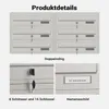 System skrzynek na listy Wiltec 8 stal nierdzewna 945 x 270 Podgląd zdjęcia produktu 13