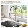 Homelody Vorfenster Küchenarmatur 90° Faltbar 360° Drehbare Produktbild-Vorschau 2