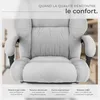 Chaise de bureau JILIEN avec repose-pieds et revêtement en Voir les images du produit 9