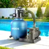 Sistema di filtraggio a sabbia AREBOS 350W 9500L/h Valvola Anteprima dell’immagine prodotto 2