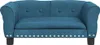 vidaXL Hundebett Blau 70x45x30 cm Samt Produktbild-Vorschau 3
