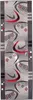 Tapiso Läufer DREAM Modern Grau Rot Schlafzimmer  100 x 240 Produktbild-Vorschau 2
