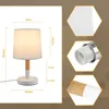 ZMH Nachtlampen, set van 2, wit, tafellamp, kleine Productafbeelding-voorbeeld 10