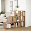vidaXL Raumteiler-Bücherregal 3 Stufen Artisan-Eiche Produktbild-Vorschau 4