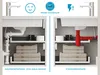Aqua Bagno Raumsparsiphon für Badmöbel doppelter Ablauf - Produktbild-Vorschau 4