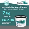 Superbau Dachfarbe Weiß 7kg, Sockelfarbe WASSERDICHT, Produktbild-Vorschau 6