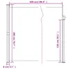 vidaXL Tenda laterale estensibile antracite 200x500 cm Anteprima dell’immagine prodotto 12