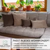 Selfitex 4er Set Cord Kissen inkl. Füllkissen, weich und Produktbild-Vorschau 4