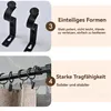 A collage showing product details and features of curtain rods. Produktbild-Vorschau