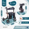 Mobiclinic Deambulatore rollator ausilio regolabile in Anteprima dell’immagine prodotto 2