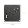 Zeller Memoboard "Schiefer", Glas, anthrazit, 40 x 40 cm Produktbild-Vorschau 2
