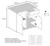 Vladon Sideboard Ben,  Germany, Kommode mit 2 Türen und 2 Produktbild-Vorschau 7