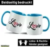 Huuraa Kaffeetasse Love Herz Hearth 330ml Blau Keramik Produktbild-Vorschau 2