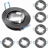 6x Einbaurahmen Alu Silber + Schwarz 6342 Ø73 mm für Produktbild-Vorschau 1
