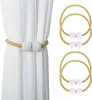 Magnetische Vorhang-Raffhalter 4 Stück für Zuhause, Hotel, Produktbild-Vorschau 1