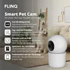 FlinQ Smart Haustierkamera – Hunde-Kamera mit App – 2K Produktbild-Vorschau 2