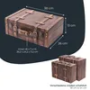 HMF Deko Koffer aus Holz mit Deckel und Ledergriff, Produktbild-Vorschau 5