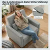 HOMCOM Fotel sypialny 3 w 1 – fotel z funkcją rozkładania Podgląd zdjęcia produktu 7