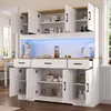 Armoire haute Flieks avec rangement multi-étagères, 2 Voir les images du produit 3