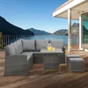 SVITA Monroe Garten-Lounge Set Polyrattan Lounge-Möbel Produktbild-Vorschau 3