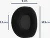 kwmobile KWM000017AR001C, Ohrstöpsel, Velour, 42 g, Schwarz Produktbild-Vorschau 4