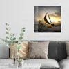 DEQORI Glasbild Echtglas 50x50 cm 'Segel im Sonnenlicht' Produktbild-Vorschau 3