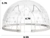 SucceBuy Transparente Gartenkuppel 2,9x1,7 m, Blasenzelt Produktbild-Vorschau 8