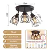 Plafonnier Vintage Pivotant Spot de plafond E27 3 flammes Voir les images du produit 7