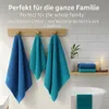 Betz 12er Handtuch-Set PALERMO 100% Baumwolle  Farbe: blau Produktbild-Vorschau 5