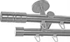 Innenlauf Gardinenstange Edelstahl Look 20mm Produktbild-Vorschau 1