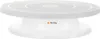 A white cake turntable with a gray textured top. Anteprima dell’immagine prodotto