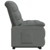 vidaXL Poltrona relax in tessuto grigio scuro Anteprima dell’immagine prodotto 4