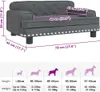 A size chart for a dog bed, showing dimensions and weight recommendations for different dog sizes. Podgląd zdjęcia produktu