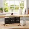 Relaxdays Vorratsdosen, 3er Set, Kaffee, Tee, Zucker, Produktbild-Vorschau 2