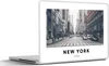 MuchoWow® Laptop Aufkleber Sticker Cover New York - Straße Produktbild-Vorschau 1