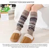 1 Paar Beinwärmer Legwarmers Damen Lange Winter Produktbild-Vorschau 5