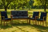 Gartenbankkissen 100×50×40 cm Dunkelblau – bequemes Sitz- Produktbild-Vorschau 6
