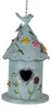 Vtáčia búdka Clayre & Eef 16x19x29 cm Modrý kov Náhľad obrázku produktu 1