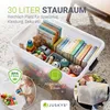 Juskys Aufbewahrungsbox mit Deckel - 4er Set Kunststoff Produktbild-Vorschau 6