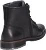 A black leather boot shown from the side and back. Produktbild-Vorschau