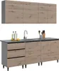 A kitchen unit with cabinets and a sink. Náhled obrázku produktu