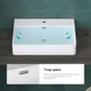 doporro Lavabo à Poser Blanc Vasque Suspendu en Céramique Voir les images du produit 4